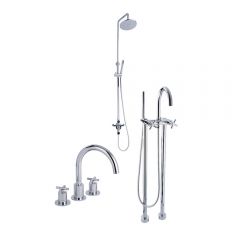 Tec - Modern Shower, Tub and Sink Faucet Collection - Chrome