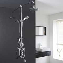 Traditional Thermostatic Shower System with Grand Riser & Tub Spout